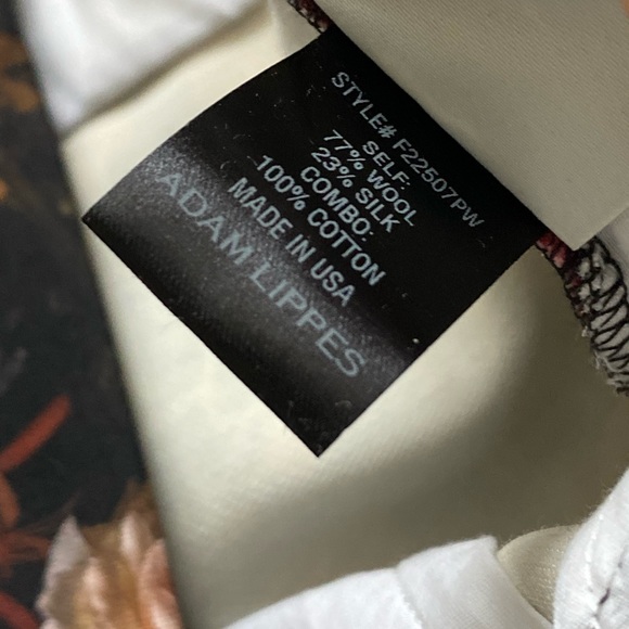 SOLD - Authentic - Adam Lippes - Floral-Print Pintuck Wide-Leg Trousers - size 2 - Picture 12 of 13